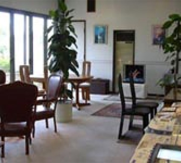 自然光を取り入れた店内